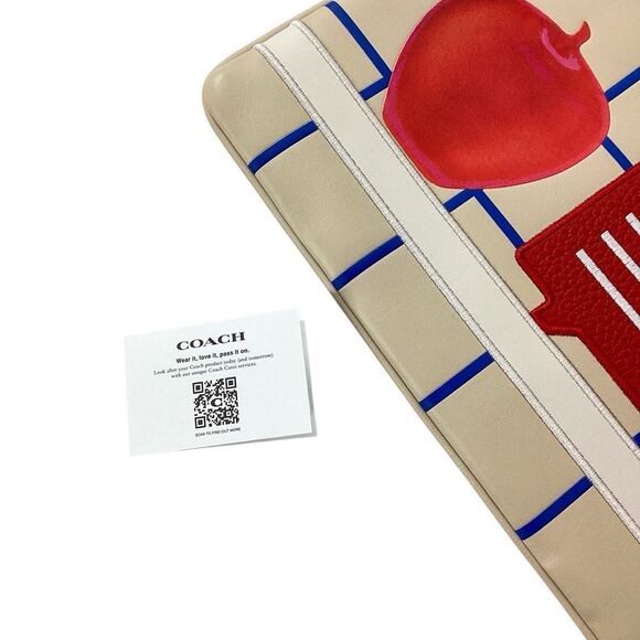 Coach X Tom Wesselmann Collab Large Turnlock Wristlet Bag Clutch - Picture 11 of 14